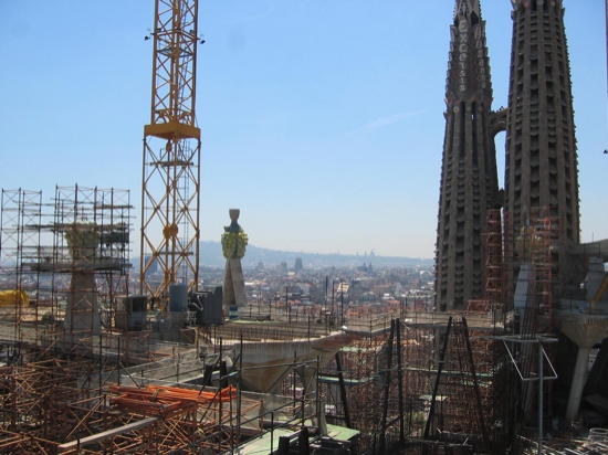 Looking from Sagrada Familia